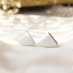 Earrings Iska white