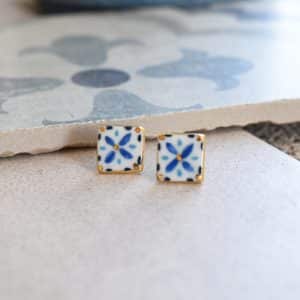 Earrings Lisbon mini tiles