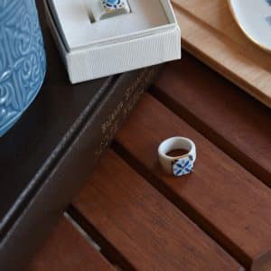 Ring Lisbon tile flower