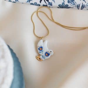 Necklace Dove freedom blue