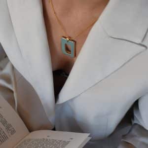 Necklace Emerald frame