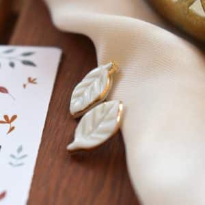 Earrings Little leaf